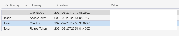 Screenshot of Azure Storage Explorer